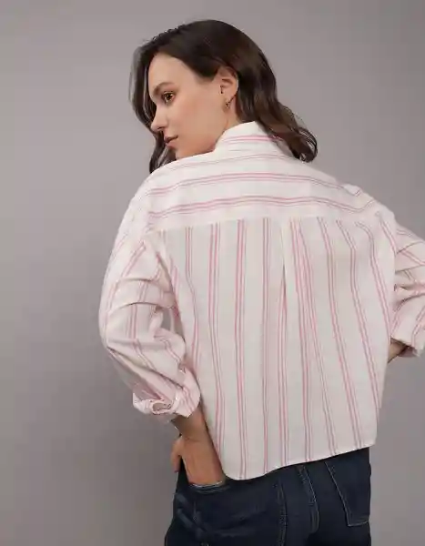 Camisa Mujer Rosa Talla: Medium American Eagle