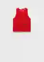 Top Kles Rojo Talla M Mujer Mango