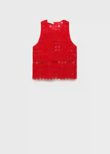 Top Kles Rojo Talla M Mujer Mango