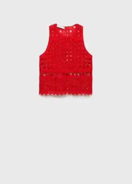 Top Kles Rojo Talla M Mujer Mango