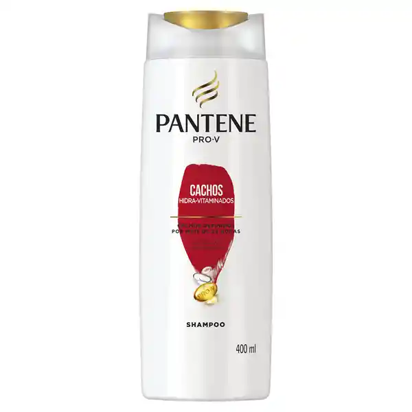 PANTENE Shampoo para cabello dañado Pantene Rizos Definidos con Pro-Vitaminas Aceite de Coco y Omega 9 400 ml