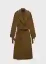 Abrigo Trench Adelaida Khaki Talla M Mujer Mango