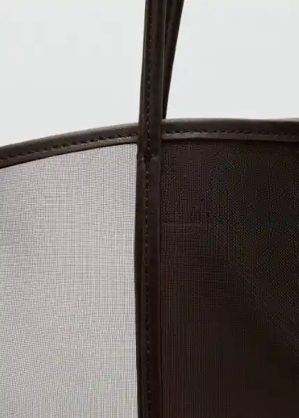 Bolso M Dalsi Chocolate Talla 99 Mujer Mango