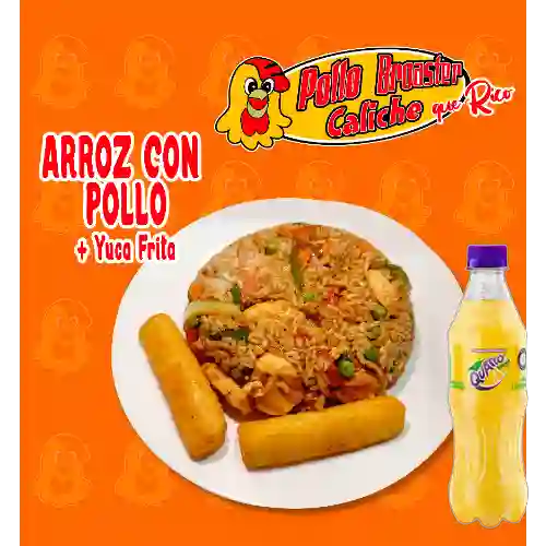 Combo Arroz con Pollo + Quatro Original 400ML