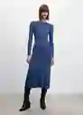 Vestido Casimilo Azul Talla S Mujer Mango