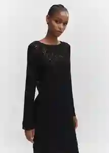 Vestido Birkin-w Negro Talla M Mujer Mango