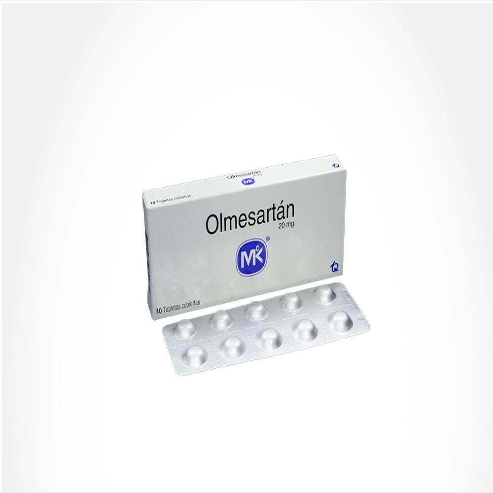 Olmesartán Mk 20Mg X 10 Tabletas Olmesartan Medoximil - Rappi