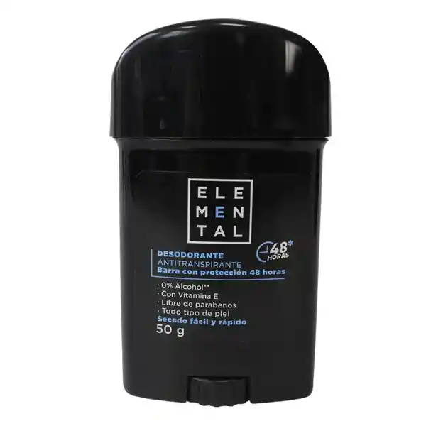 Elemental Desodorante Barra Antitranspirante Hombre Vitamina E