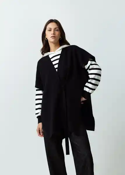 Gaban Tejido Mujer Negro Puro Ultra Oscuro Talla L 582G092 Naf Naf