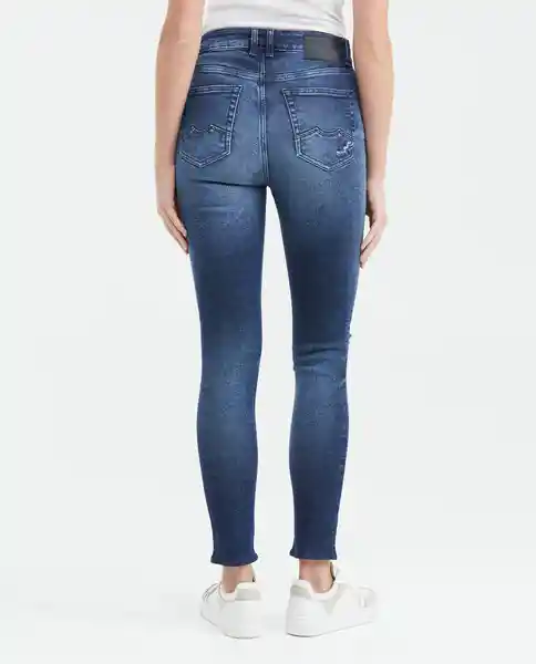 Jean Super High Rise Mujer Cosm Azul Clásico Oscuro 6 Chevignon