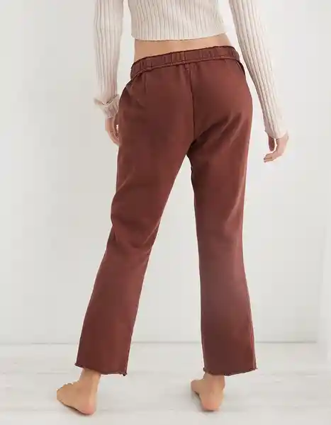 Pantalón Aerie Café Talla MEDIUM American Eagle