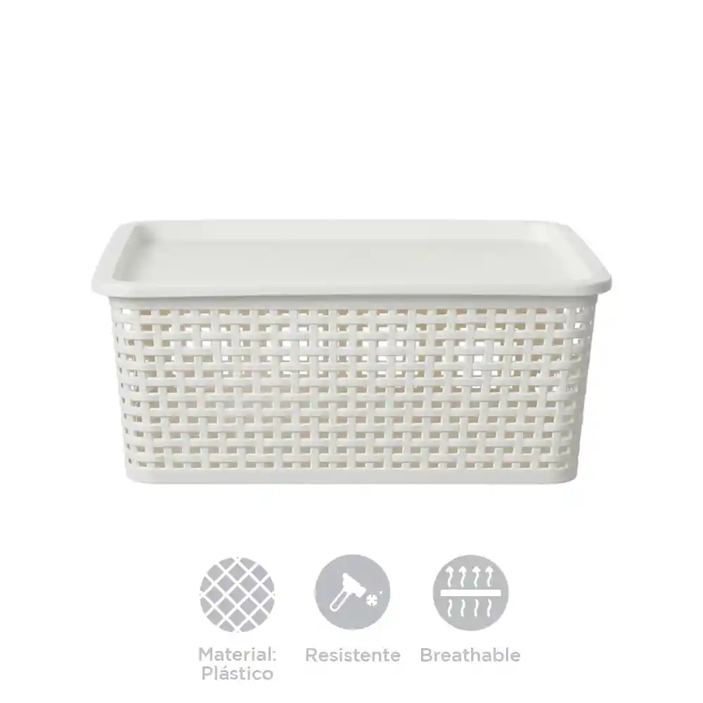 Miniso Caja De Almacenamiento De Cuadros Cuadrada M