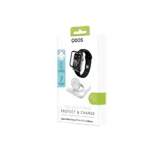 Pack Qdos Protector Pantalla y Base de Carga Watch SE/6/5/4 44 m