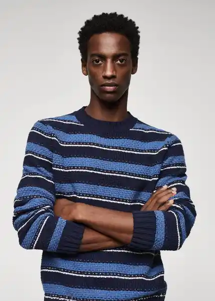 Saco Jersey Recy Índigo Talla XXL Hombre Mango