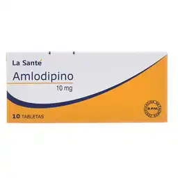 La Santé Amlodipino (10 mg) 10 Tabletas