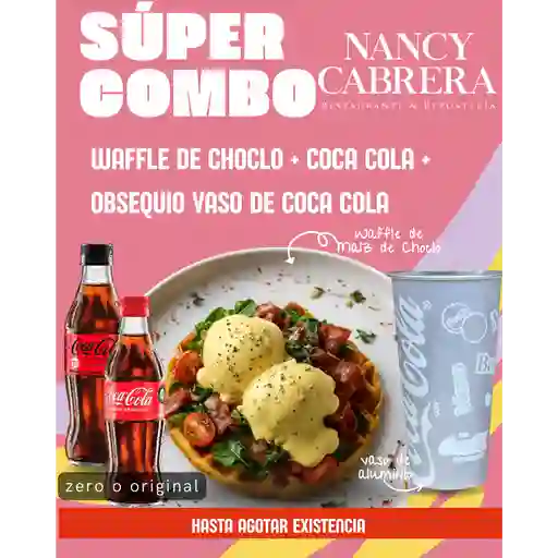 Combo waffle de choclo