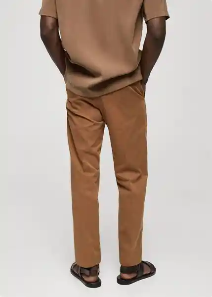 Pantalón Dallas Caramelo Talla 38 Hombre Mango