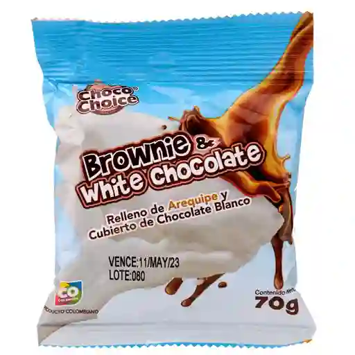 Choco Choice Brownie Cubierto de Chocolate Blanco