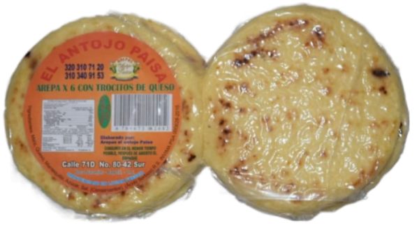 Arepa el Antojo Paisa Trocitos Queso 6 und