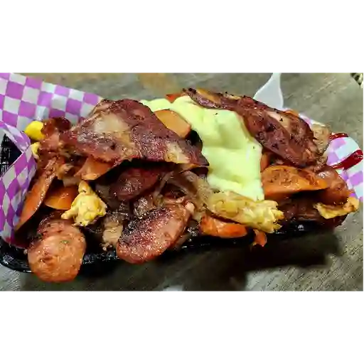 Choripapas especial
