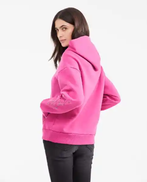 Buzo Hoodie Studs Rosado Talla M Chevignon