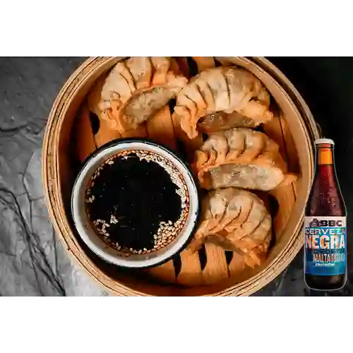Combo Gyozas + Cerv. BBC Chapinero Porter Bot. 330ml