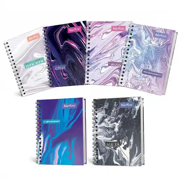 Keepermate Cuaderno Mediano Argollado Pasta Dura 7 Materias