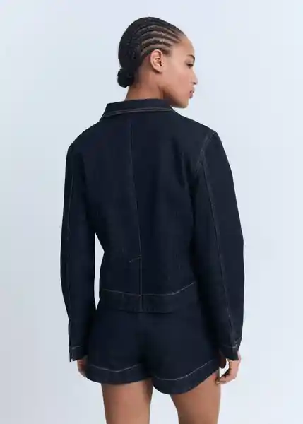 Chaqueta Livia Tejano Soft Talla L Mujer Mango