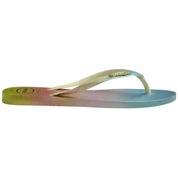 Sandalias Slim Gradient Verde Lima Talla 42 4146908 Havaianas