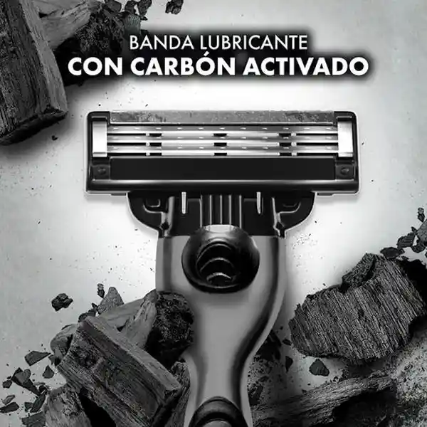 Gillette Máquina de Afeitar Mach3 Carbono 12 Repuestos