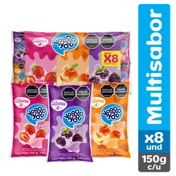 Yogo Yogo Multisabor Bolsa 150 g x 8 Und