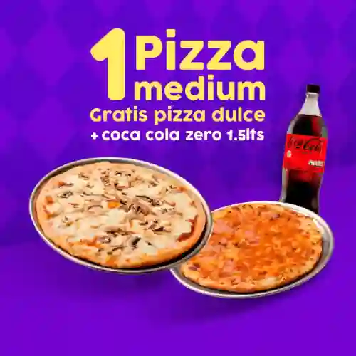 Pizza Medium + Small Dulce