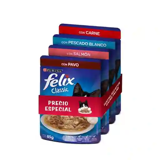 Felix Alimento Gatos Húmedo Carne