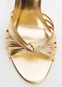 Sandalias Noto1 Oro Talla 42 Mujer Mango