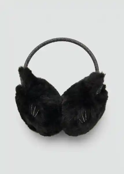 Orejera Blackcat Negro Talla 99 Niñas Mango