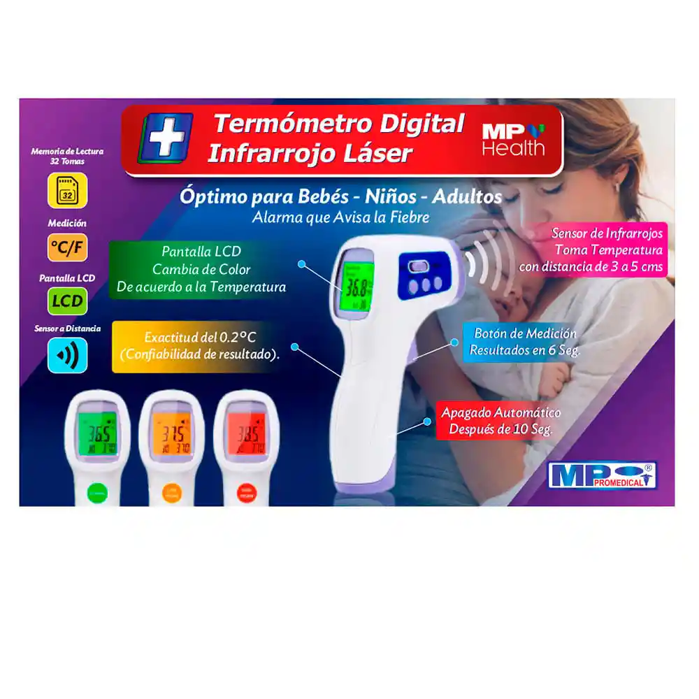 Promedical Termometro Digital Infrarrojo