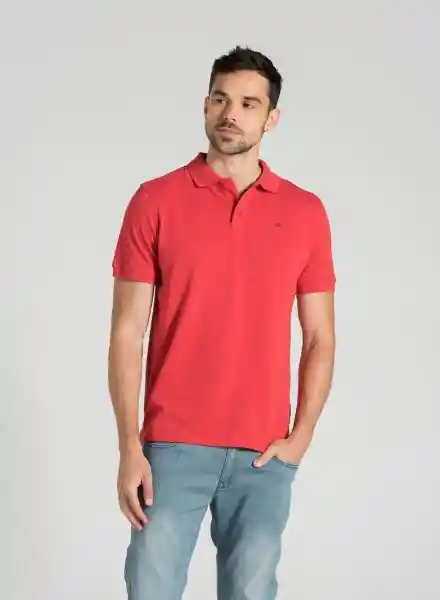 Kenneth Cole Camiseta Con Cuello L Rojo