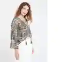  Camisa Benguela Mujer Verde Pato Oscuro Talla S Naf-Naf 