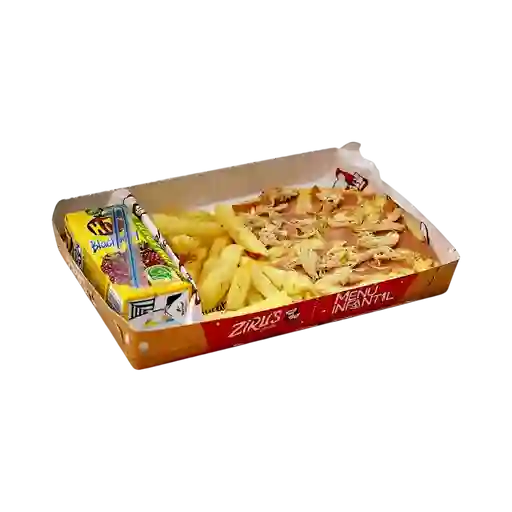 Menú Infantil con Pizza