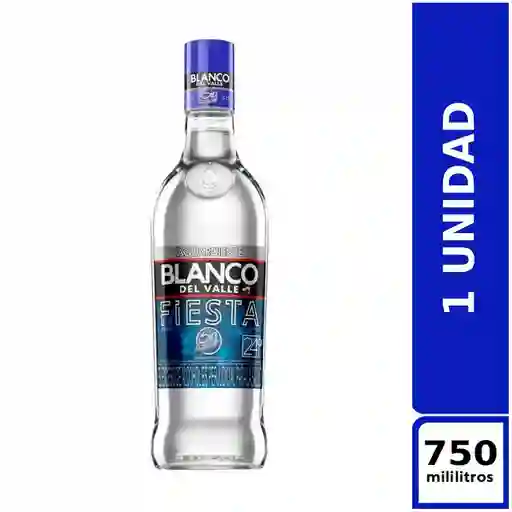 Aguardiente Blanco Del Valle Fiesta 750 ml