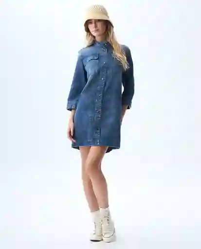 Vestido Mujer Azul Talla XS 371G002_AZU174021 Americanino