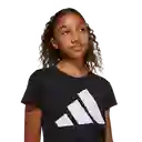 Adidas Camiseta Manga Corta Tee 160 Lifestyle de Niña Negro T XL