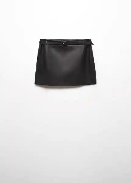 Falda Sati Negro Talla S Mujer Mango