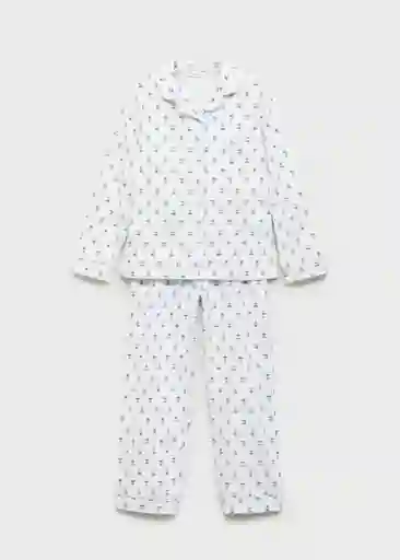 Pack Pijama Flori Celeste Talla 14 Niña Mango