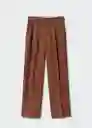 Pantalón Tommy Chocolate Talla 32 Mujer Mango