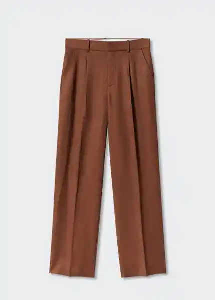 Pantalón Tommy Chocolate Talla 32 Mujer Mango