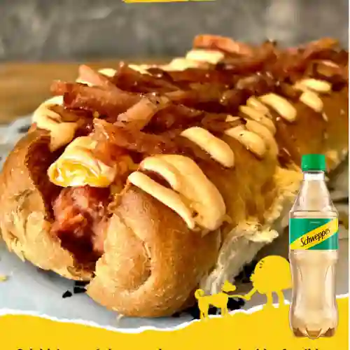 Combo Perro Chiloso + Schweppes Ginger Ale 400ML