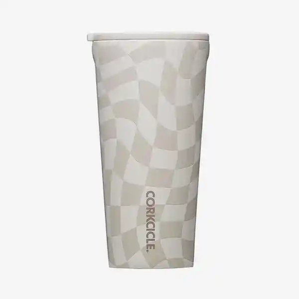 Corkcicle Vaso Tumbler Wavy Blanco 16 oz