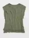 Camiseta Aerie Verde Talla Medium 3854331 American Eagle