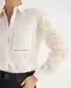 Camisa Crudo Prístino Claro Talla XS 619F013 Esprit